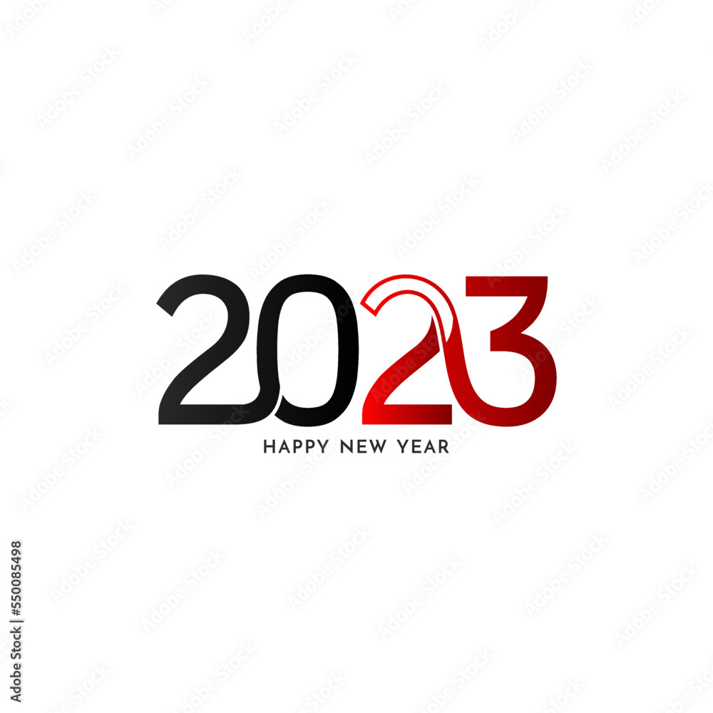 Happy New year 2023 elegant stylish text design background Happy New year 2023 elegant stylish text design background