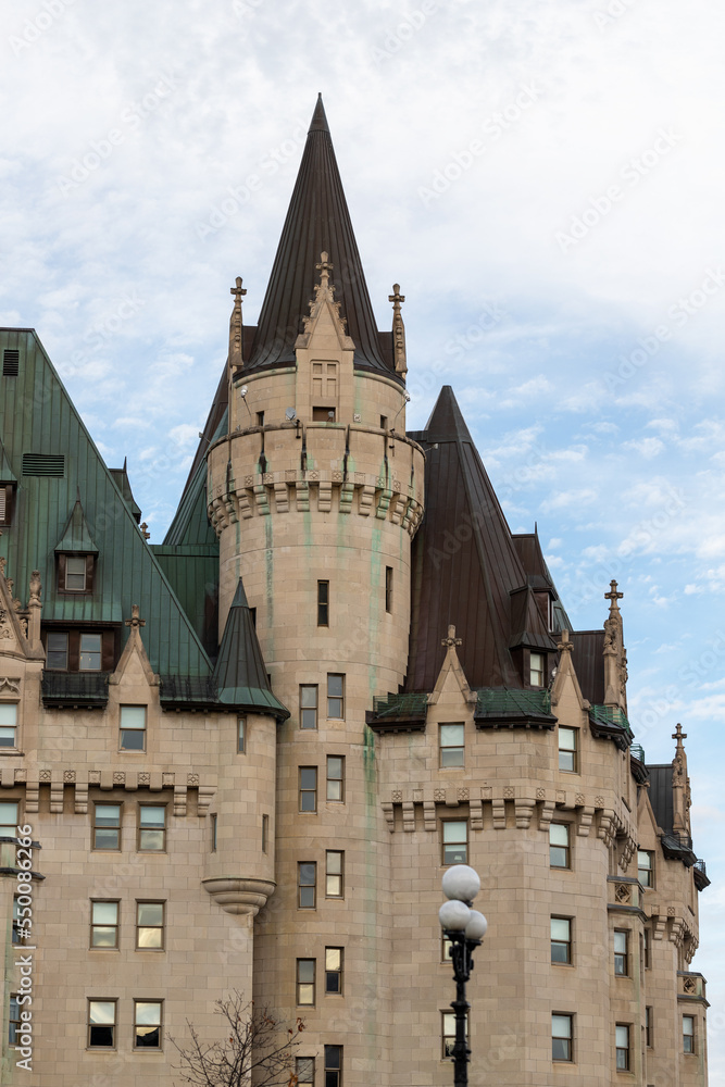 Old Chateau Laurier Hotel building in Ottawa, Ontario, Canada