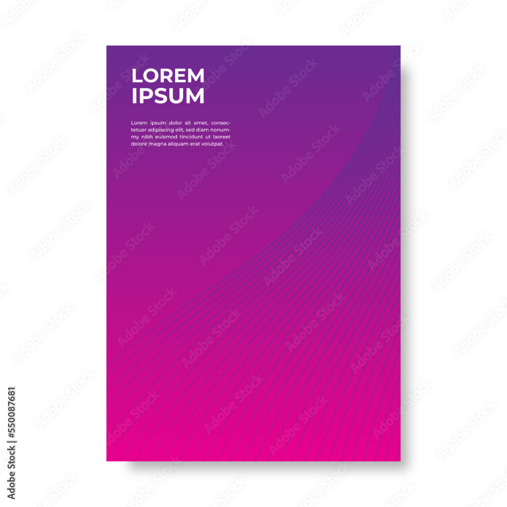 Fototapeta premium Gradient colorful abstract circle background with wavy halftone line elements. Vector illustration.