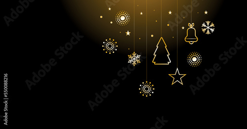 sfondo, addobbi di natale, luci, palle di natale, stelle	
