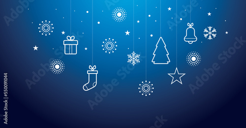 sfondo, addobbi di natale, luci, palle di natale, stelle	
