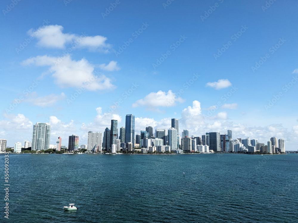 Downtown Miami Skyline from Biscayne Bay
