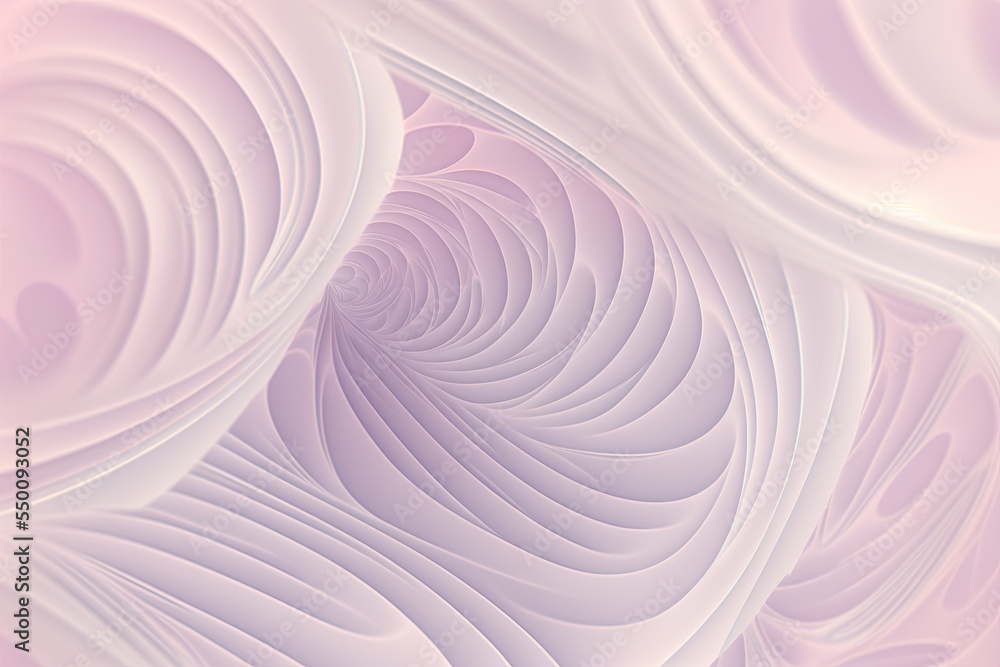 abstract pink background with circles and swirls, pale pastel colors in ...