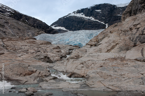 Jostedalsbreen glacier Norway in Summer