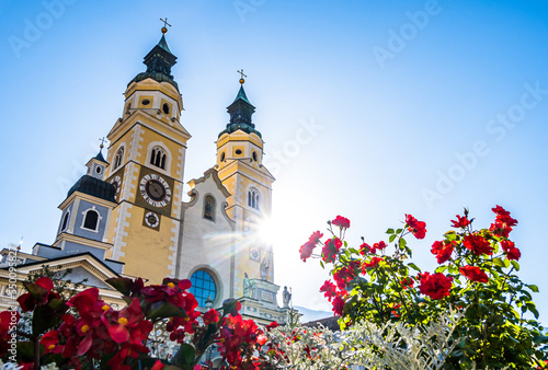 historic building at the old town of Brixen in italy