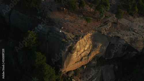 Aerial view of mountains at Panjpeer rocks Pakistan