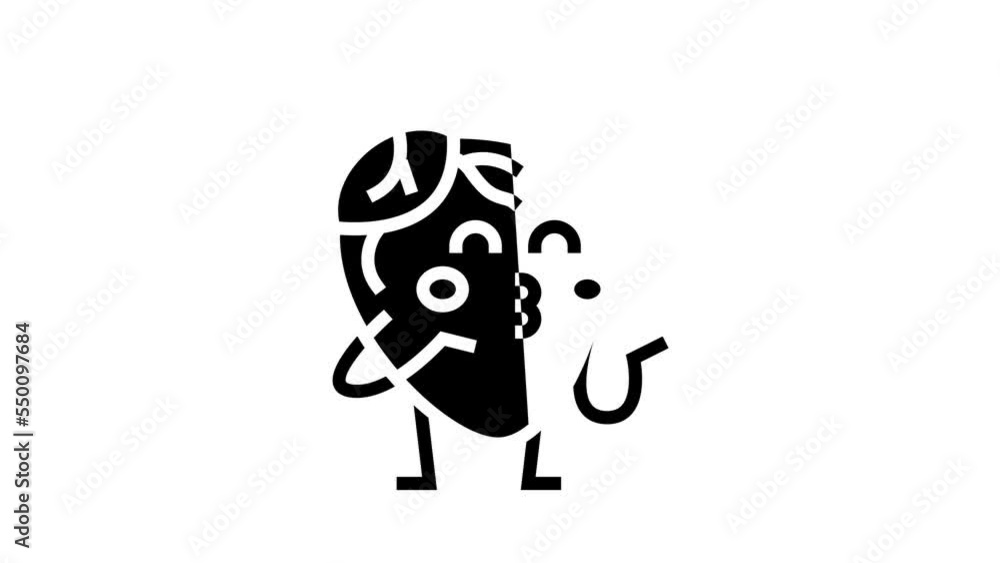 kids heart health glyph icon animation kids heart health glyph icon animation