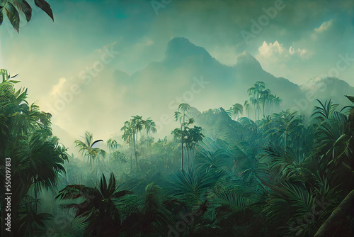 Fototapeta Tropical jungles of South Western Asia
