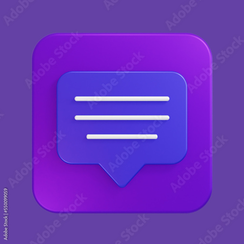 Message Icon 3D Illustration Free Download Message Icon 3D Illustration - GFXLoad