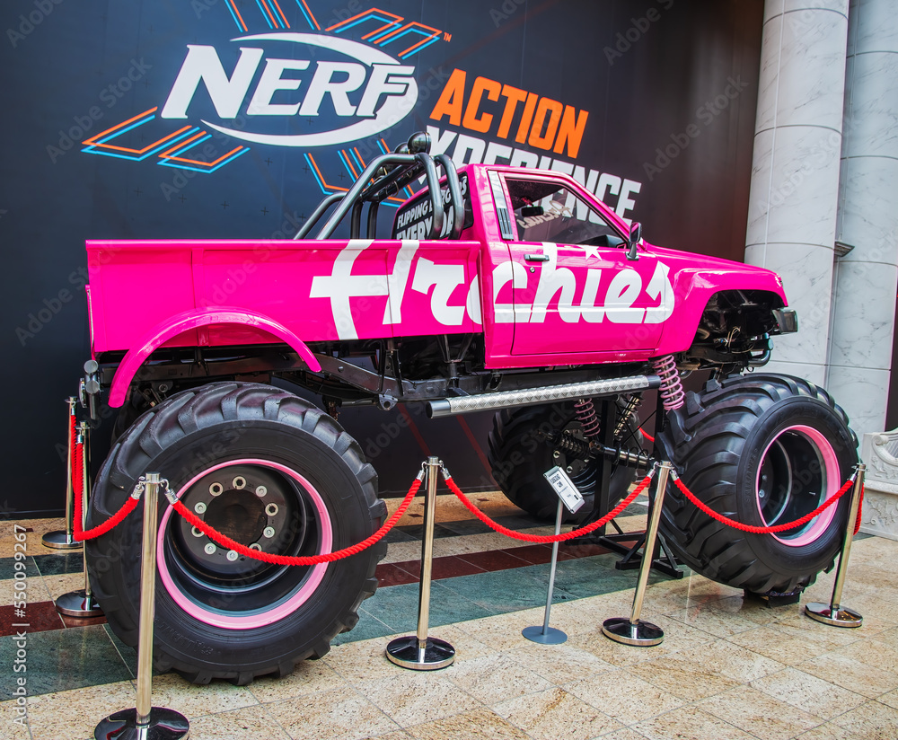 MANCHESTER, UK - October 19, 2022: Archies car in the Trafford Shopping ...