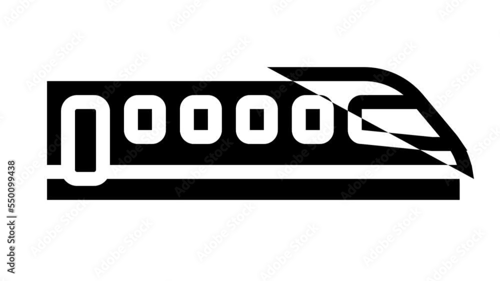 train transport line icon animation train transport line icon animation