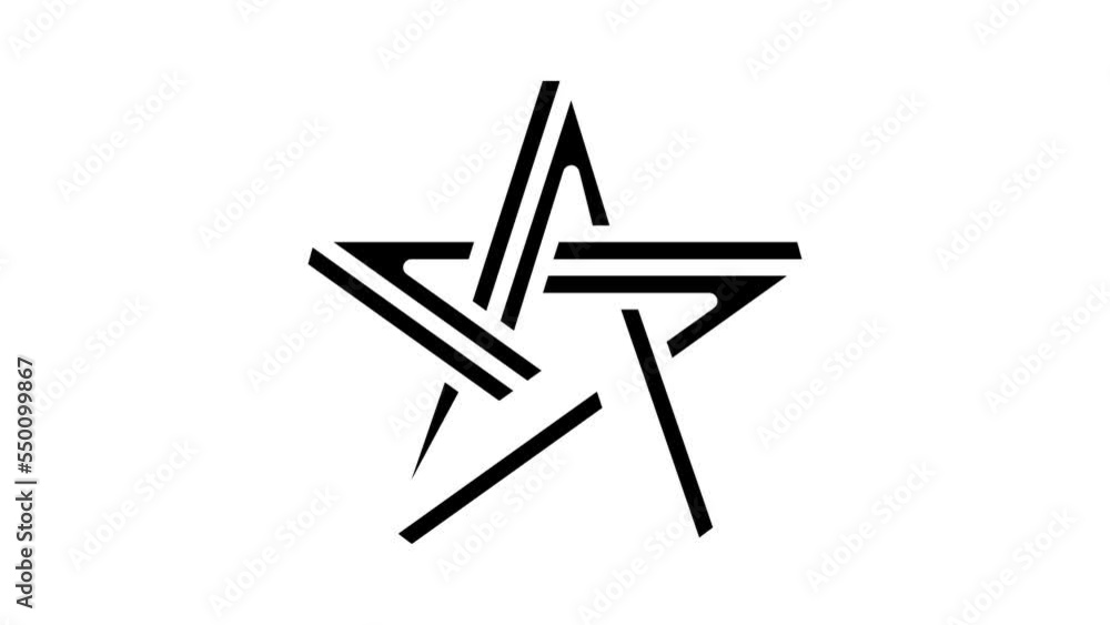 abstract impossible geometric shape glyph icon animation abstract impossible geometric shape glyph icon animation