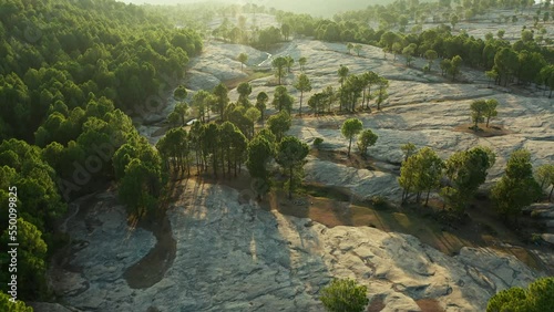 Aerial view of mountains at Panjpeer rocks Pakistan