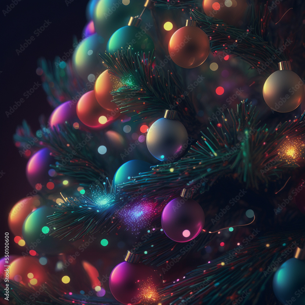 christmas tree with lights christmas tree with lights
