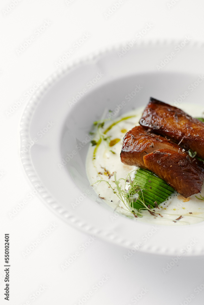 eel baked and laid on avocado eel baked and laid on avocado