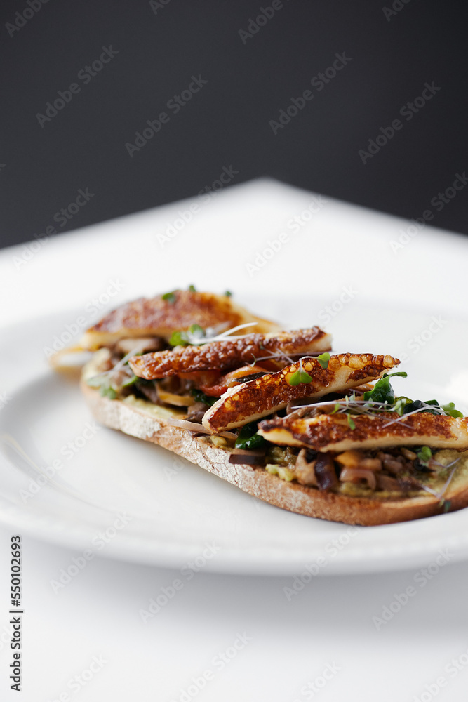 sandwich with vegetables and grilled cheese sandwich with vegetables and grilled cheese