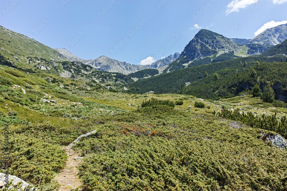 Landscape of Pirin Mountain mountain near Begovitsa hut, Bulgaria