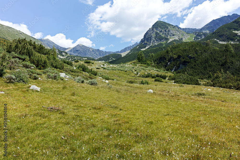 Landscape of Pirin Mountain mountain near Begovitsa hut, Bulgaria