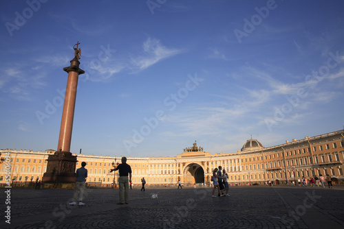 Alexander Column, Palace Square, Saint Petersburg, Russia photo