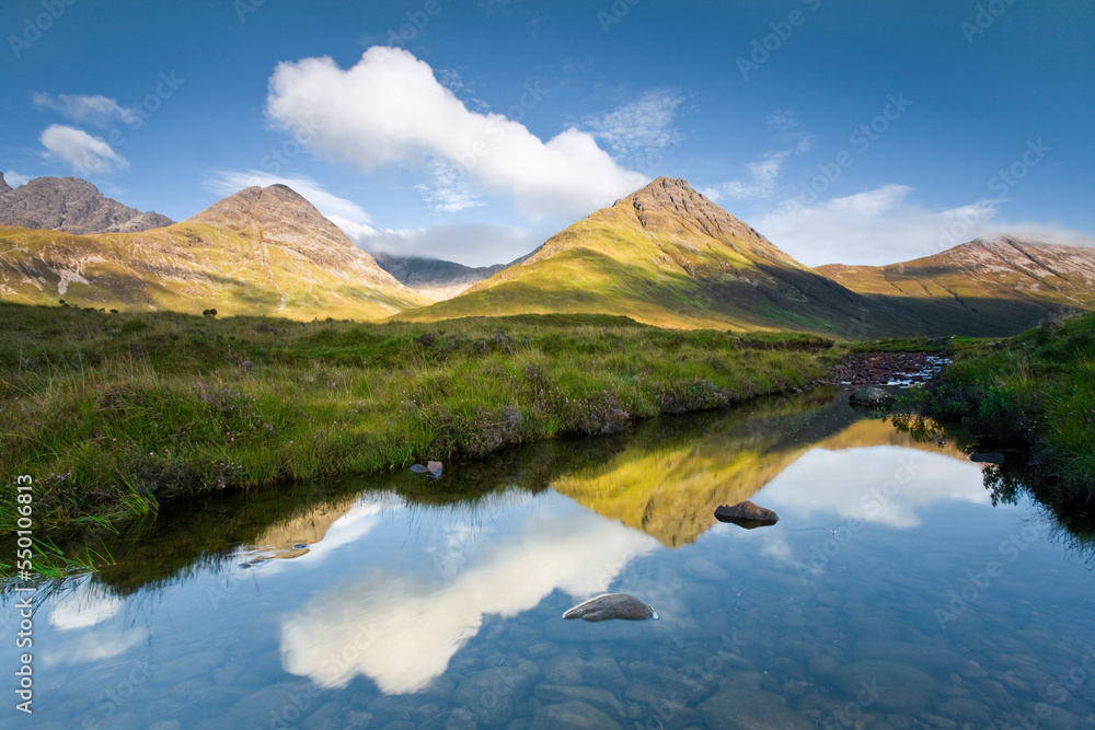 River near Loch Slapin, Isle of Skye, Scotland. River near Loch Slapin, Isle of Skye, Scotland.