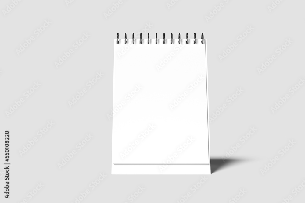 Standing Spiral Calender Blank Mockup Standing Spiral Calender Blank Mockup