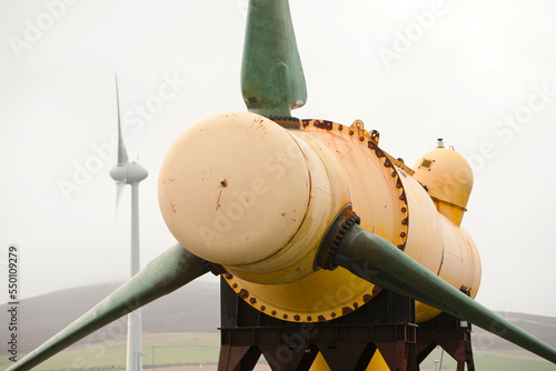 Wind turbine in Kirkwall, Orkney, Scotland photo