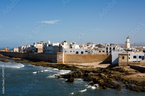 View over the rampart of the old town. Essaouira, Morocco. photo