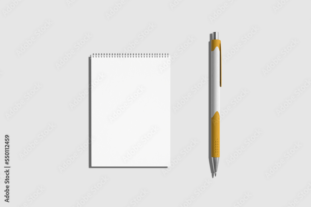A6 Spiral Notebook Blank Mockup A6 Spiral Notebook Blank Mockup