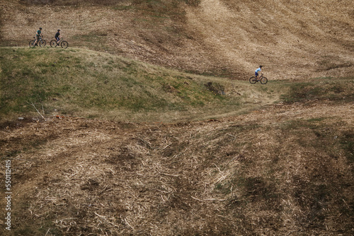Wallpaper Mural Family bikes across a section that has been clear cut Torontodigital.ca