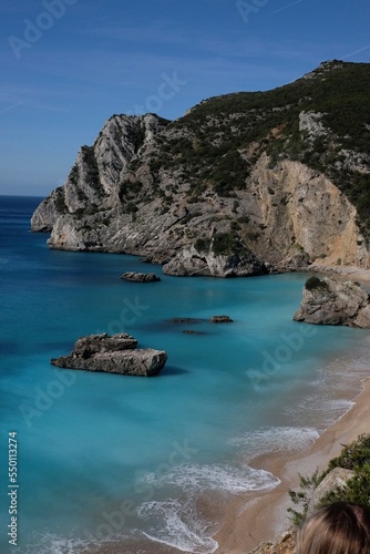 Lonely bay with turquoise water