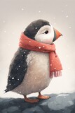 Penguin with the scarf