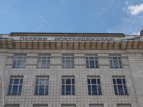 Photography Austrian postal savings bank building in Vienna