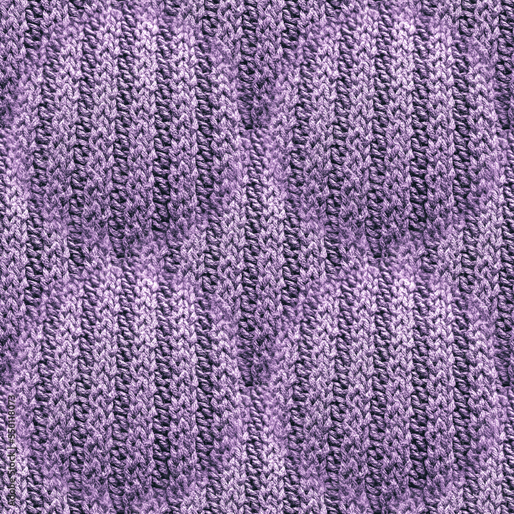 Pink Knitted Cables. Purple Christmas. Violet