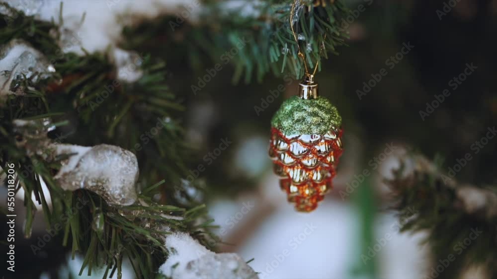 Decorations on the Christmas tree Decorations on the Christmas tree