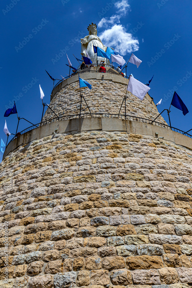 Lebanon. The Shrine of Our Lady of Lebanon located on top of a hill, in the village of Harissa