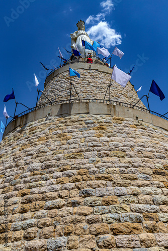 Lebanon. The Shrine of Our Lady of Lebanon located on top of a hill, in the village of Harissa