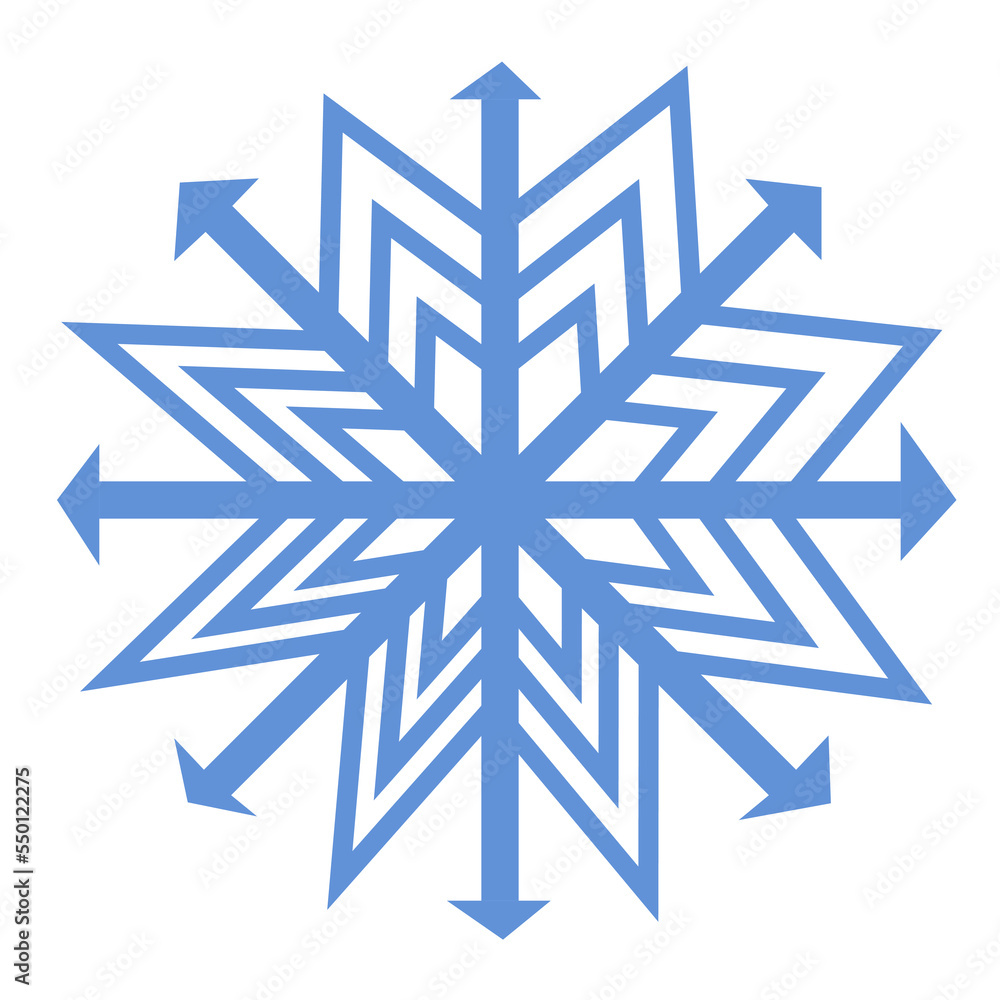Abstract blue snowflakes. Snowflake with a pattern. Snow. Vector illustration Abstract blue snowflakes. Snowflake with a pattern. Snow. Vector illustration