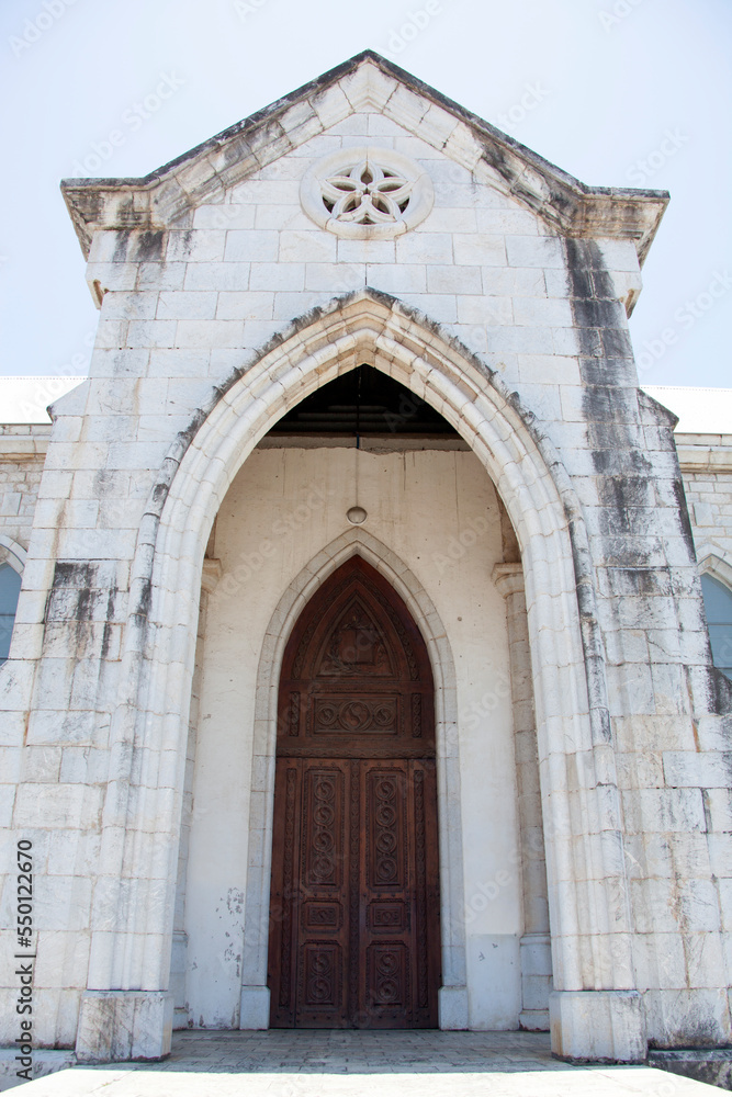 Noumea City St. Joseph Cathedral Side Entrance Noumea City St. Joseph Cathedral Side Entrance