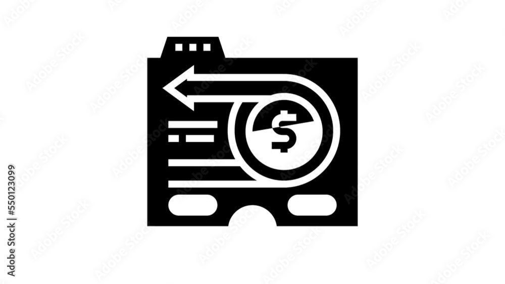 money back glyph icon animation money back glyph icon animation