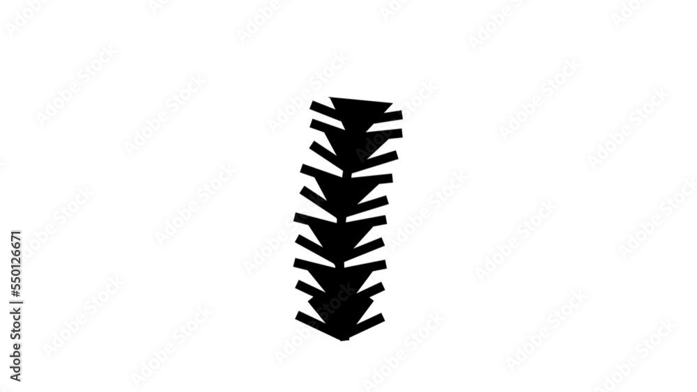 spruce branch glyph icon animation spruce branch glyph icon animation
