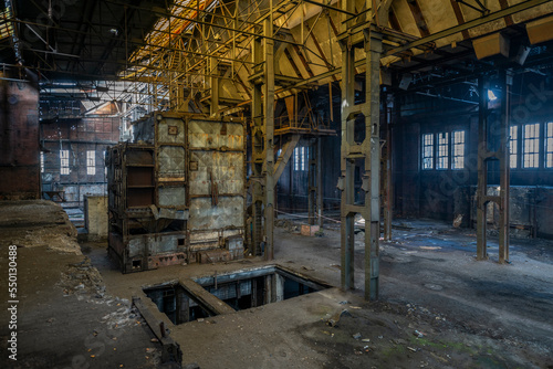 Old epic legendary historic brick abandoned power plant in Silesia  Poland