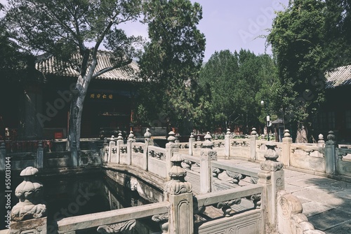 View of the Biyun Temple in Beijing,China photo