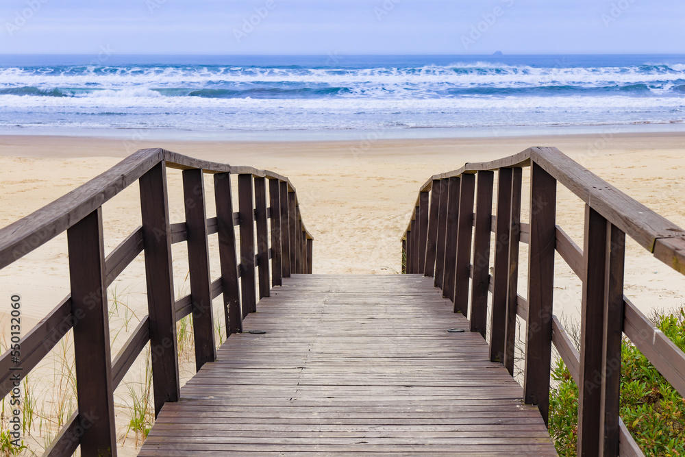 wooden walkway to the beach