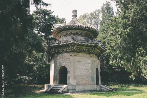 View of the Biyun Temple in Beijing,China surrounded by nature photo