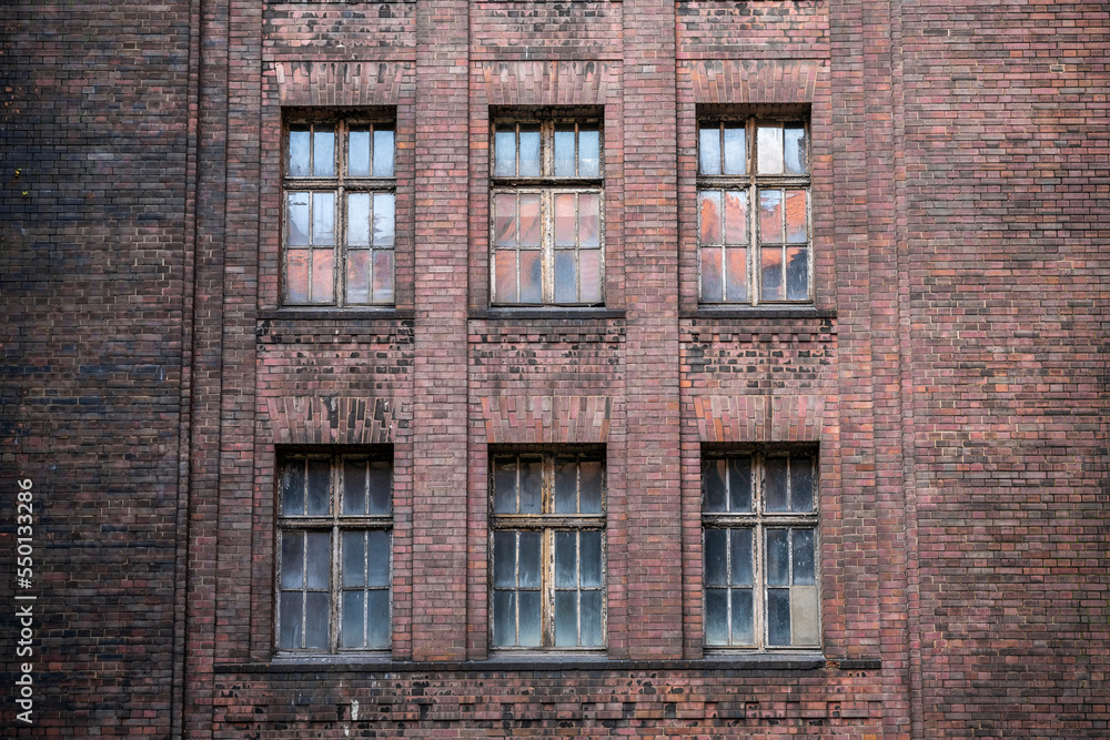 Fototapeta premium Old epic legendary historic brick abandoned power plant in Silesia, Poland