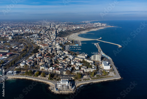 Landscape of Constanta city - Romania seen from above