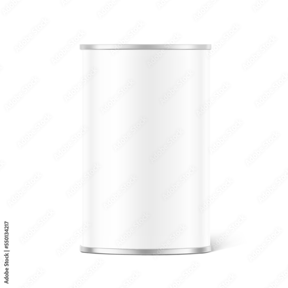 Hight realistic can mockup. Vector illustration isolated on white background. Easy to use for presentation your product, idea, design. EPS10. Hight realistic can mockup. Vector illustration isolated on white background. Easy to use for presentation your product, idea, design. EPS10.