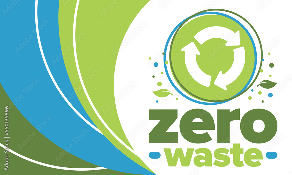 Zero Waste. Ecology poster. Refuse and Reduce. To Reuse and Recycle. Green January for environment. Eco friendly lifestyle. Save the planet. No plastic, only eco bag. Vector illustration Zero Waste. Ecology poster. Refuse and Reduce. To Reuse and Recycle. Green January for environment. Eco friendly lifestyle. Save the planet. No plastic, only eco bag. Vector illustration