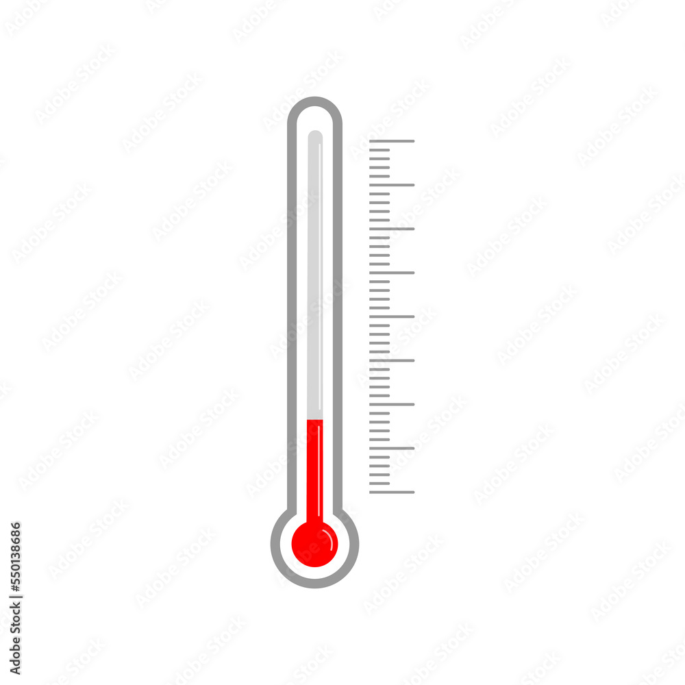 Mercury thermometer for outdoor temperature Vector Image