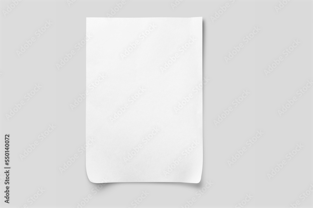 Blank white paper set on the desk Blank white paper set on the desk